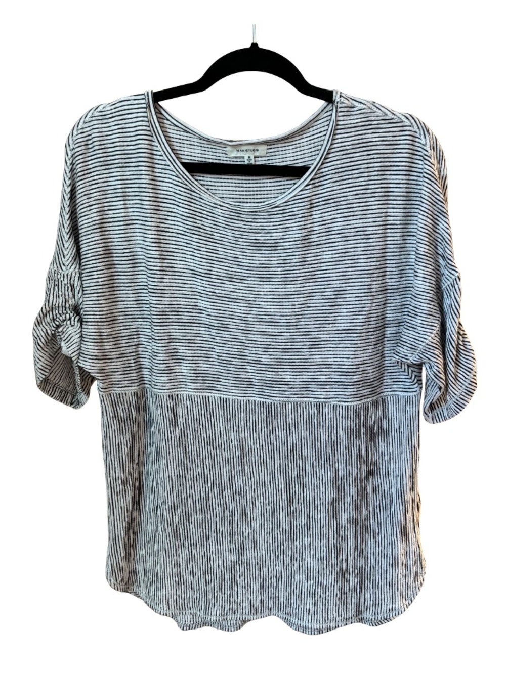 Max Studio Striped Tunic Top